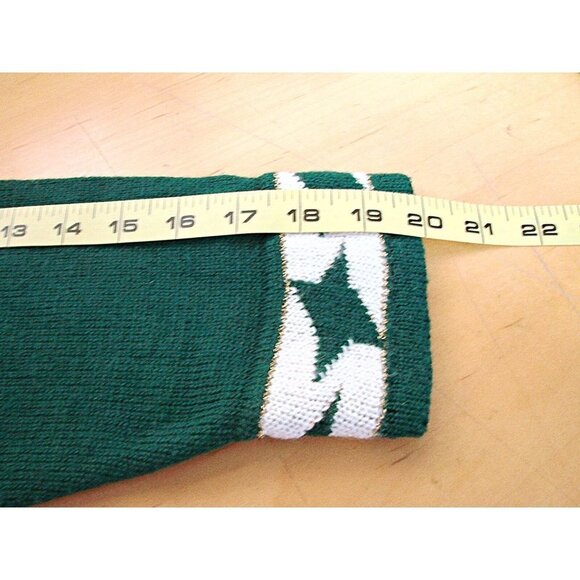 Vintage Lambelle Green Bright Floral Hat Design Tunic Sweater Wool Blend Sz M - Picture 9 of 12